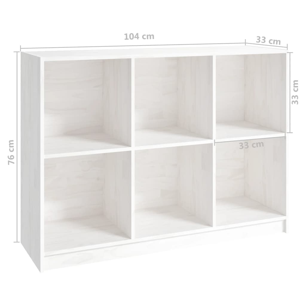 8720286772966_g_en_hd_6 vidaXL Book Cabinet White 104x33x76 cm Solid Pinewood - Image 9