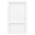 vidaXL Shower Niche with 2 Compartments High Gloss White 41x69x9 cm - Image 2