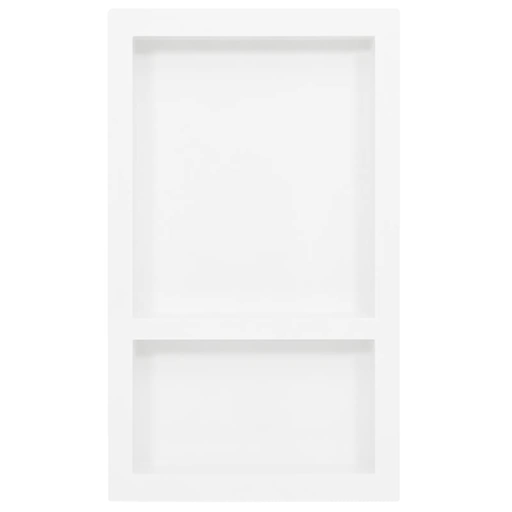 8720286802854_g_en_hd_1 vidaXL Shower Niche with 2 Compartments High Gloss White 41x69x9 cm - Image 2
