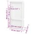vidaXL Shower Niche with 2 Compartments High Gloss White 41x69x9 cm - Image 7