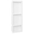 vidaXL Shower Niche with 3 Compartments High Gloss White 41x99x9 cm