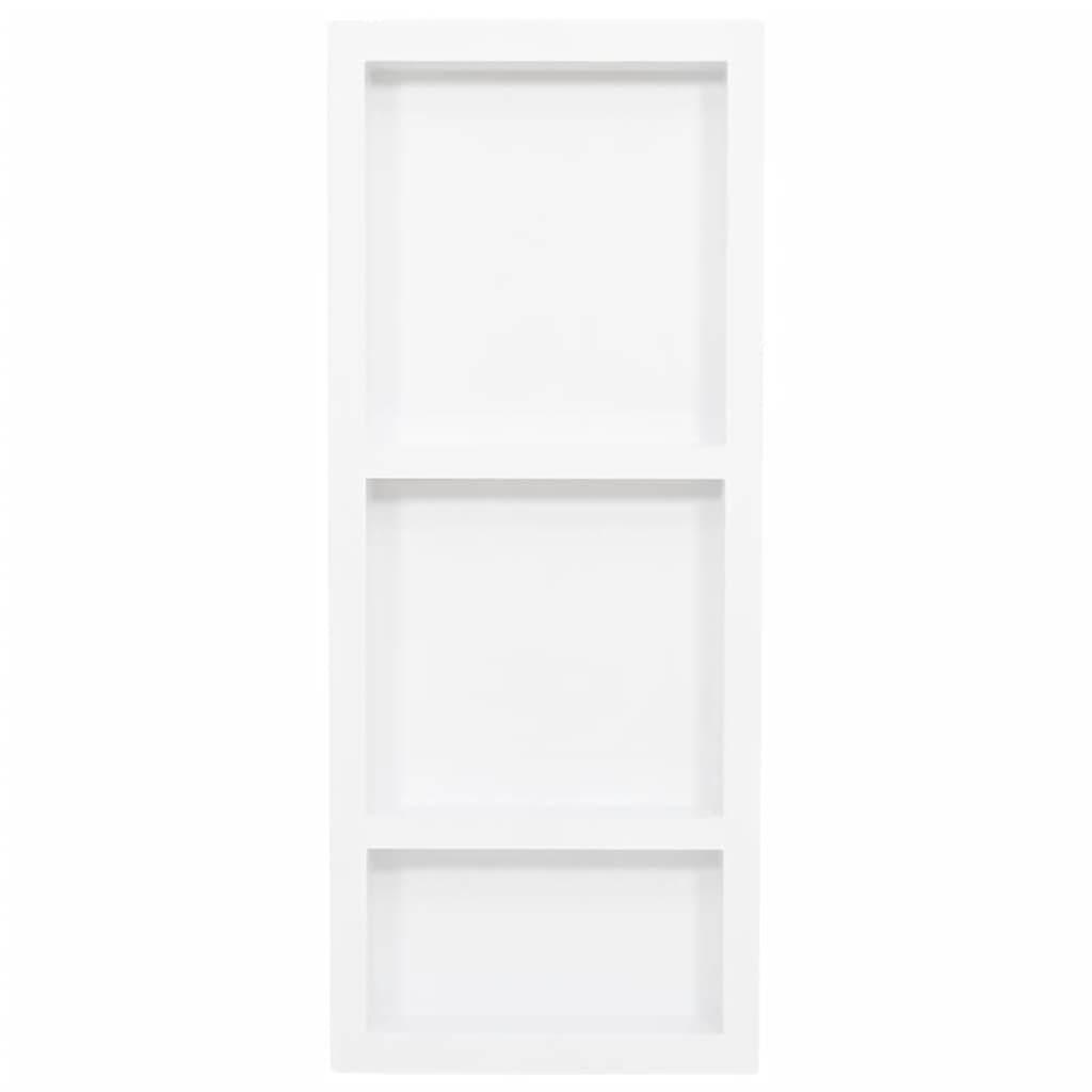 8720286802861_g_en_hd_1 vidaXL Shower Niche with 3 Compartments High Gloss White 41x99x9 cm - Image 2