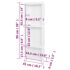 vidaXL Shower Niche with 3 Compartments High Gloss White 41x99x9 cm - Image 7