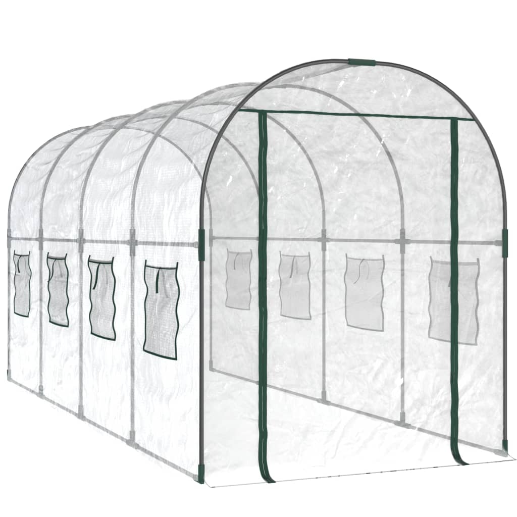8720286808856_a_en_hd_1 vidaXL Greenhouse Transparent 160x400x190 cm PVC&Powder-coated Steel - Image 2
