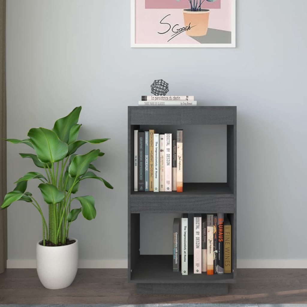 8720286815724_g_en_hd_1 vidaXL Book Cabinet Grey 40x35x71 cm Solid Pinewood - Image 4