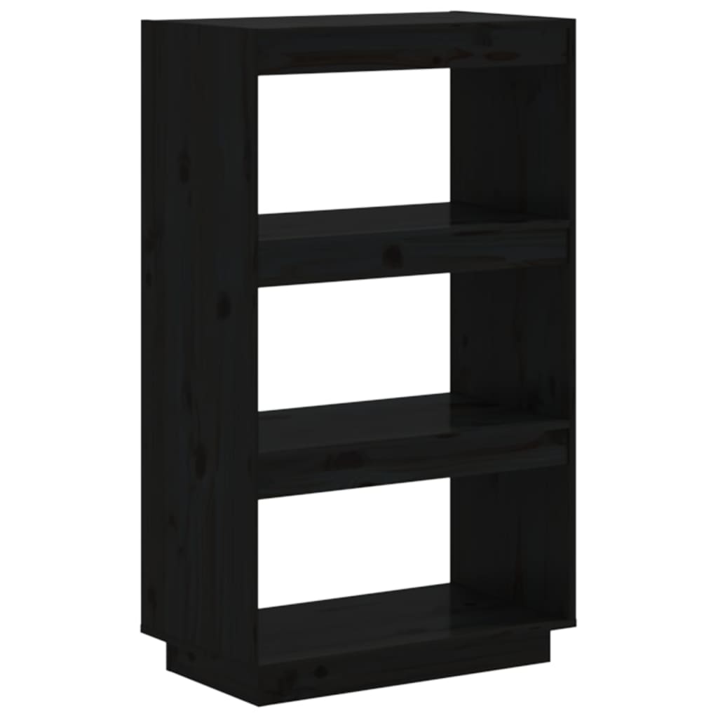 8720286815991_a_en_hd_1 vidaXL Book Cabinet/Room Divider Black 60x35x103 cm Solid Wood Pine - Image 2