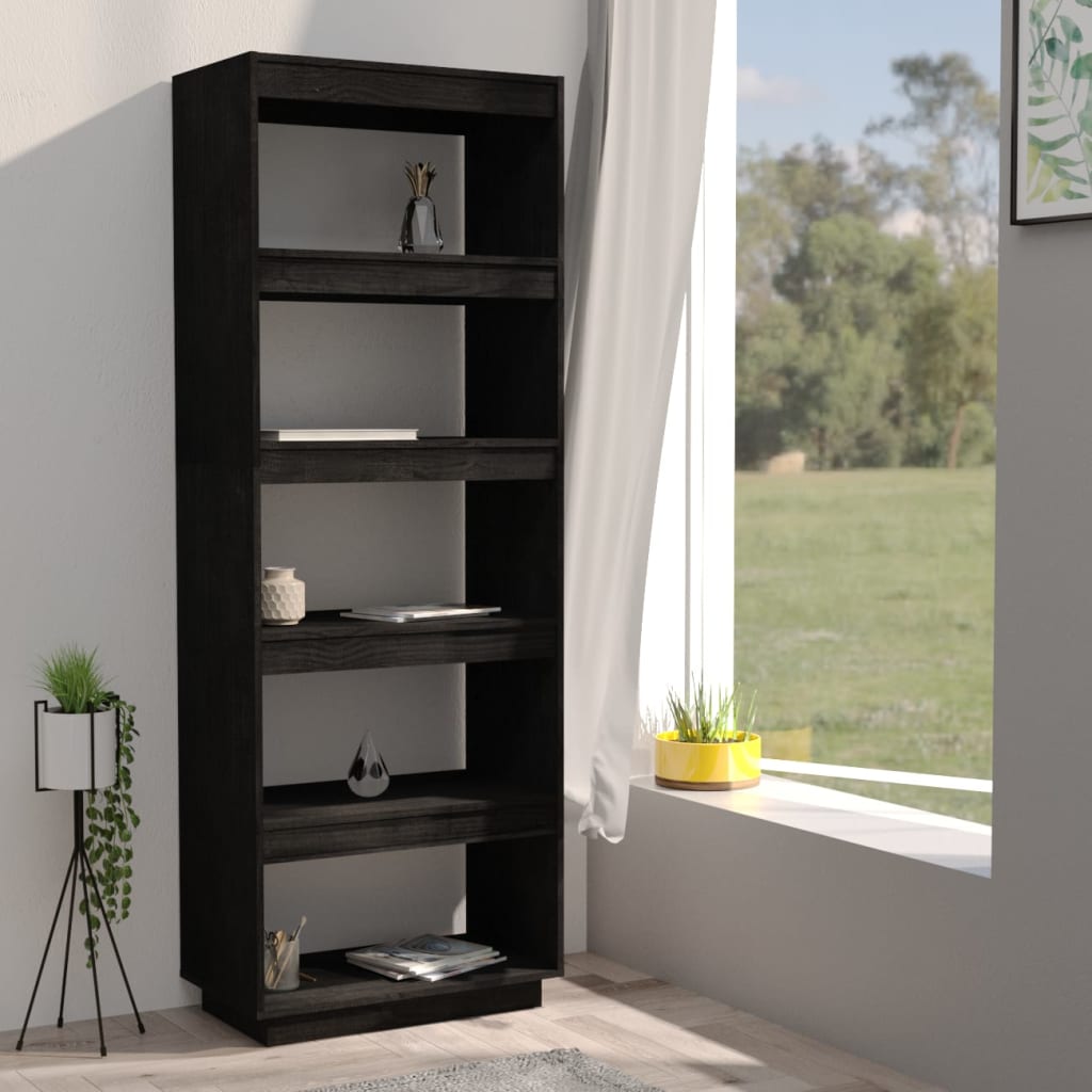 8720286816097_g_en_hd_1 vidaXL Book Cabinet/Room Divider Black 60x35x167 cm Solid Pinewood - Image 4