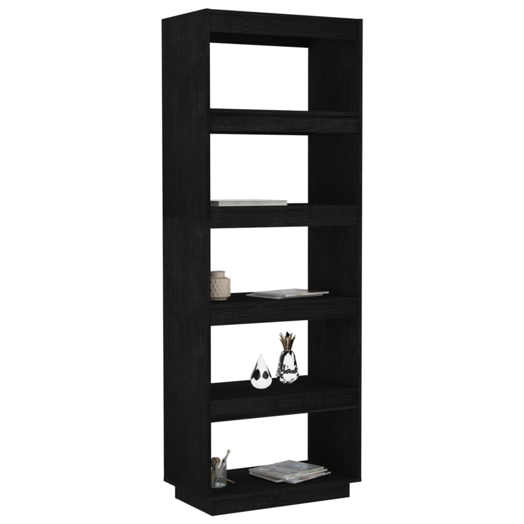 8720286816097_g_en_hd_2 vidaXL Book Cabinet/Room Divider Black 60x35x167 cm Solid Pinewood - Image 5