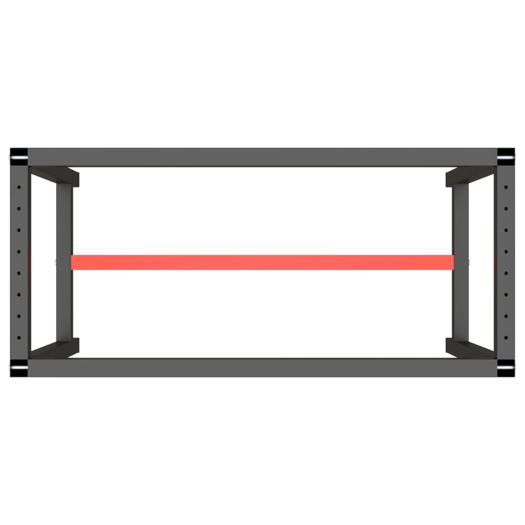 8720286816363_g_en_hd_4 vidaXL Work Bench Frame Matte Black and Matte Red 110x50x79 cm Metal - Image 5