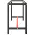 vidaXL Work Bench Frame Matte Black and Matte Red 140x50x79 cm Metal - Image 4