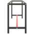 vidaXL Work Bench Frame Matte Black and Matte Red 170x50x79 cm Metal - Image 4
