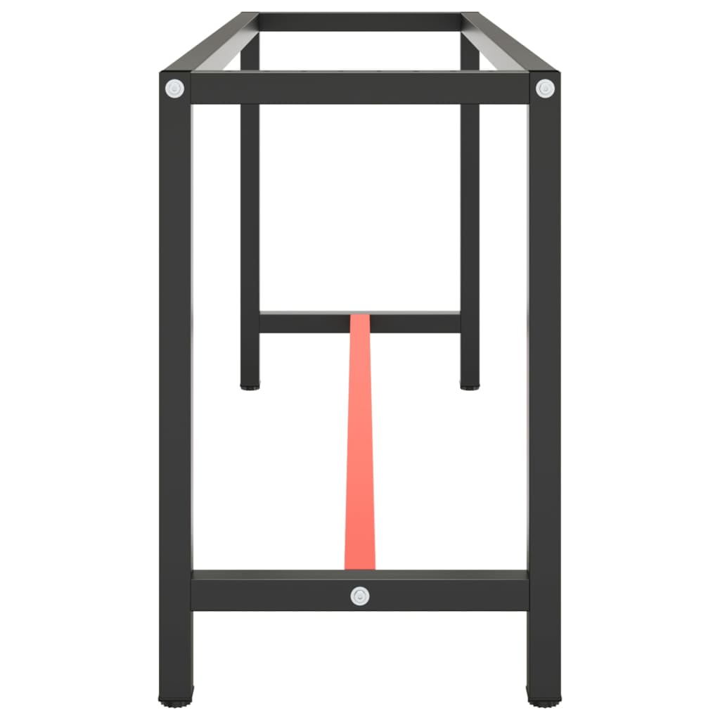 8720286816387_g_en_hd_3 vidaXL Work Bench Frame Matte Black and Matte Red 170x50x79 cm Metal - Image 4