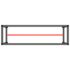 vidaXL Work Bench Frame Matte Black and Matte Red 170x50x79 cm Metal - Image 5