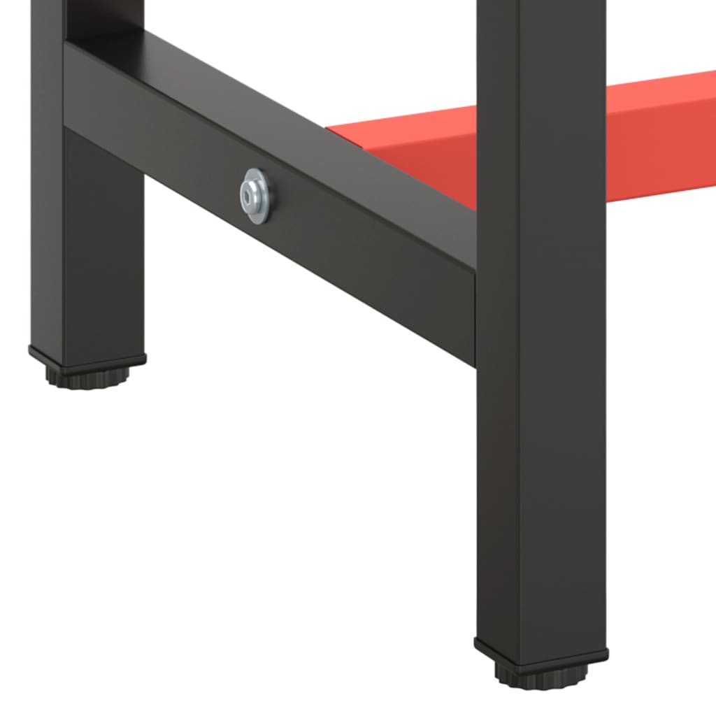 8720286816387_g_en_hd_6 vidaXL Work Bench Frame Matte Black and Matte Red 170x50x79 cm Metal - Image 7