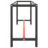 vidaXL Work Bench Frame Matte Black and Matte Red 190x50x79 cm Metal - Image 4