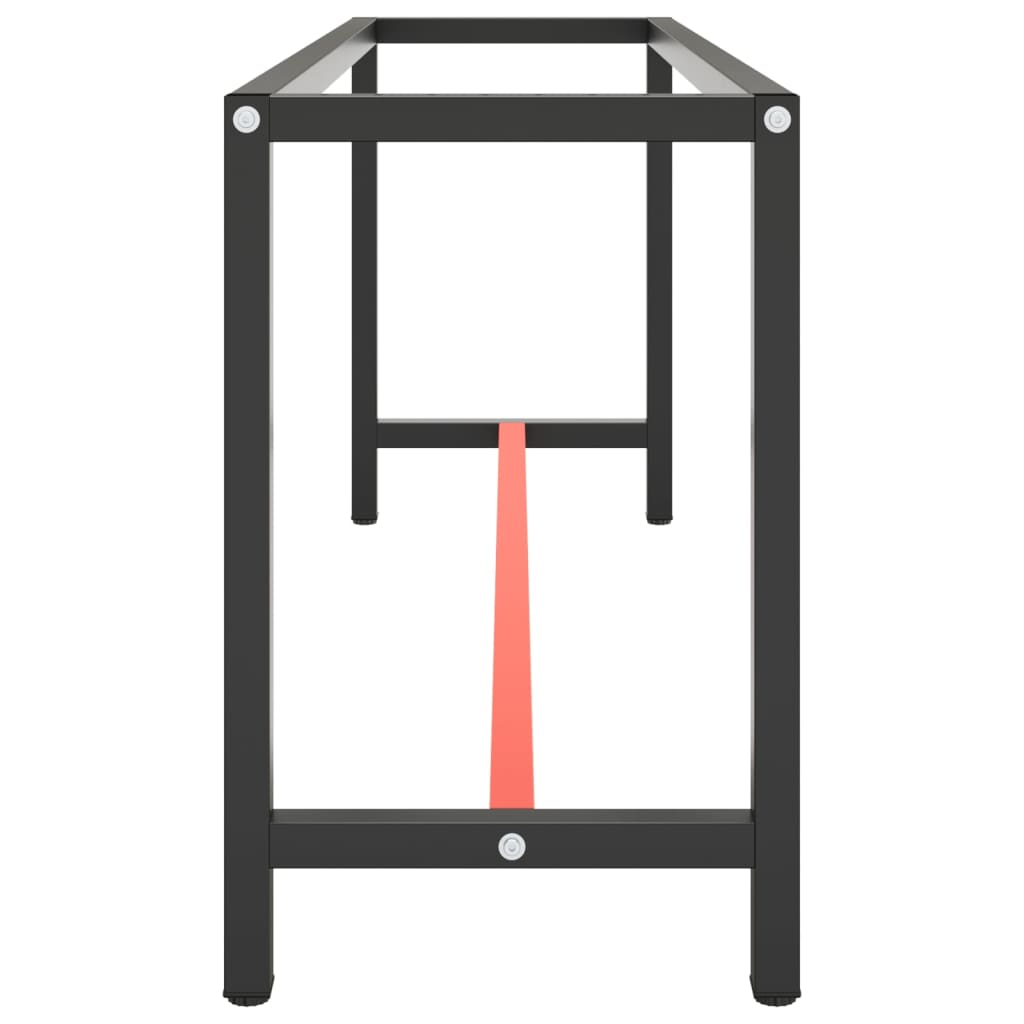 8720286816394_g_en_hd_3 vidaXL Work Bench Frame Matte Black and Matte Red 190x50x79 cm Metal - Image 4