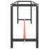 vidaXL Work Bench Frame Matte Black and Matte Red 210x50x79 cm Metal - Image 4