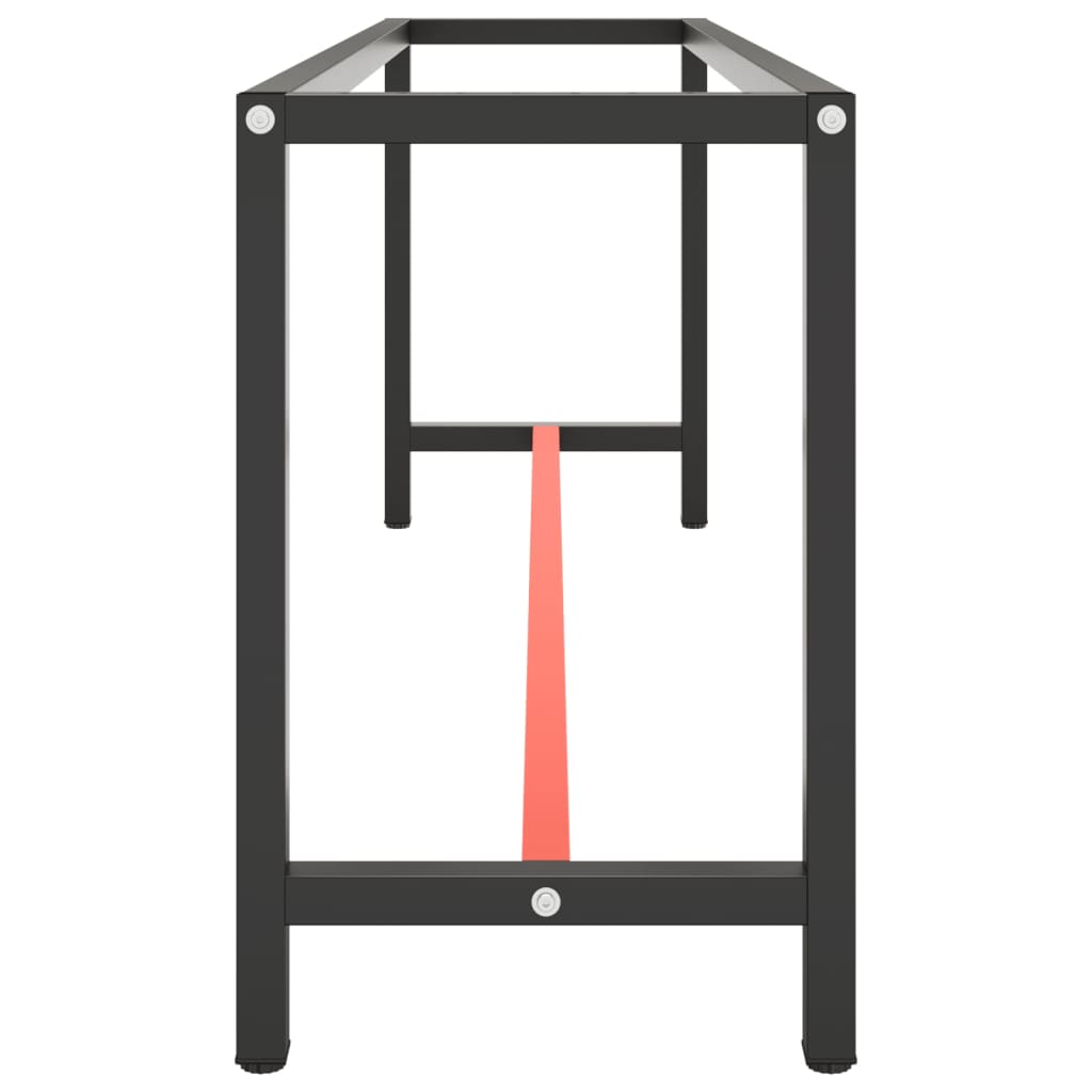 8720286816400_g_en_hd_3 vidaXL Work Bench Frame Matte Black and Matte Red 210x50x79 cm Metal - Image 4