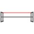 vidaXL Work Bench Frame Matte Black and Matte Red 180x57x79 cm Metal - Image 6