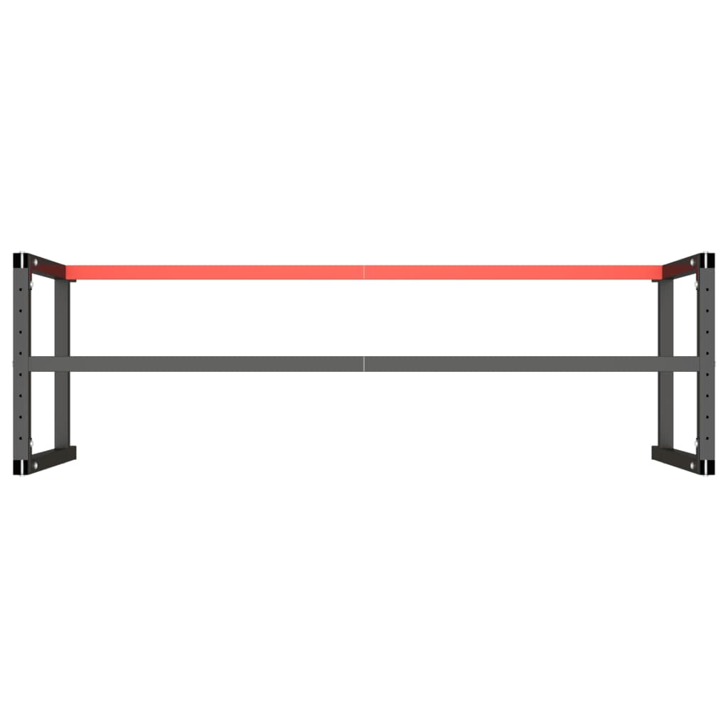 8720286816431_g_en_hd_5 vidaXL Work Bench Frame Matte Black and Matte Red 180x57x79 cm Metal - Image 6