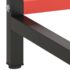 vidaXL Work Bench Frame Matte Black and Matte Red 180x57x79 cm Metal - Image 8