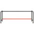 vidaXL Work Bench Frame Matte Black and Matte Red 220x57x79 cm Metal - Image 4