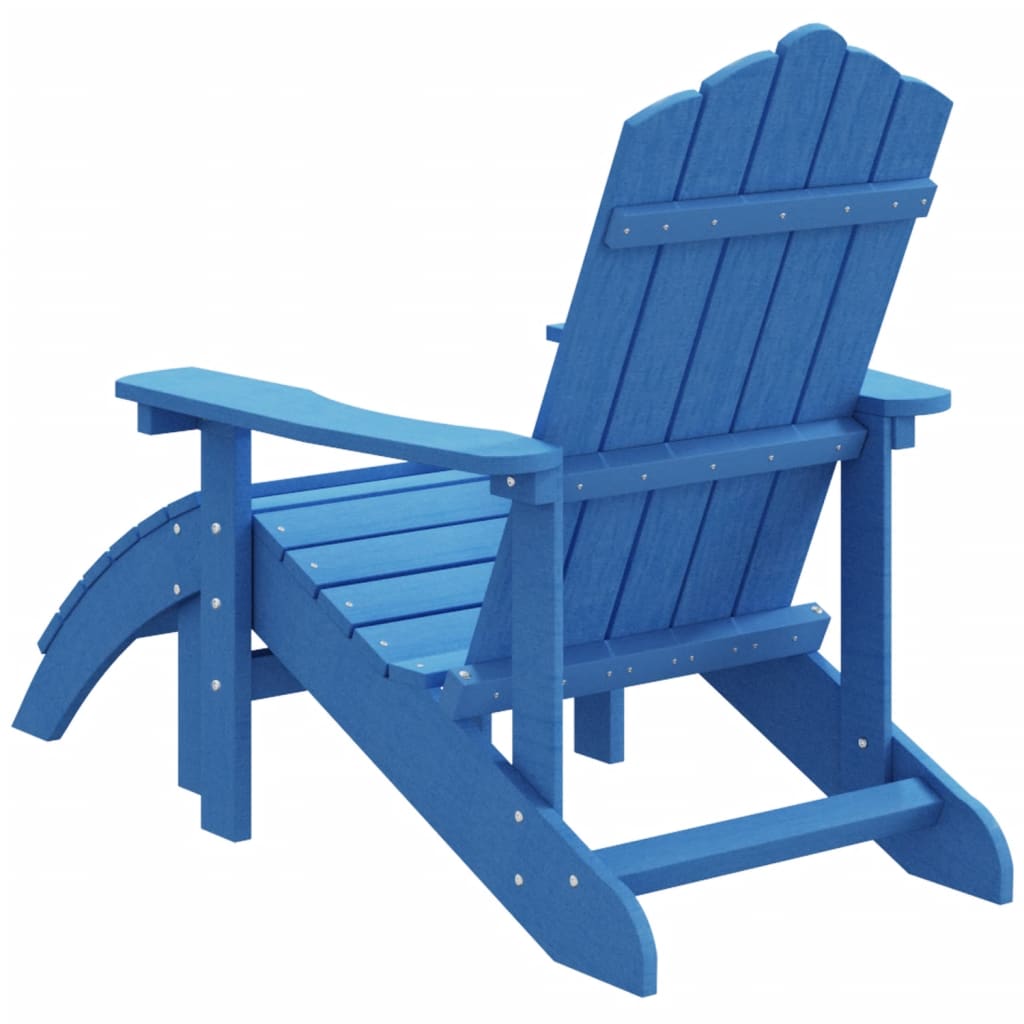 8720286816684_g_en_hd_3 vidaXL Garden Adirondack Chair with Footstool HDPE Aqua Blue - Image 5