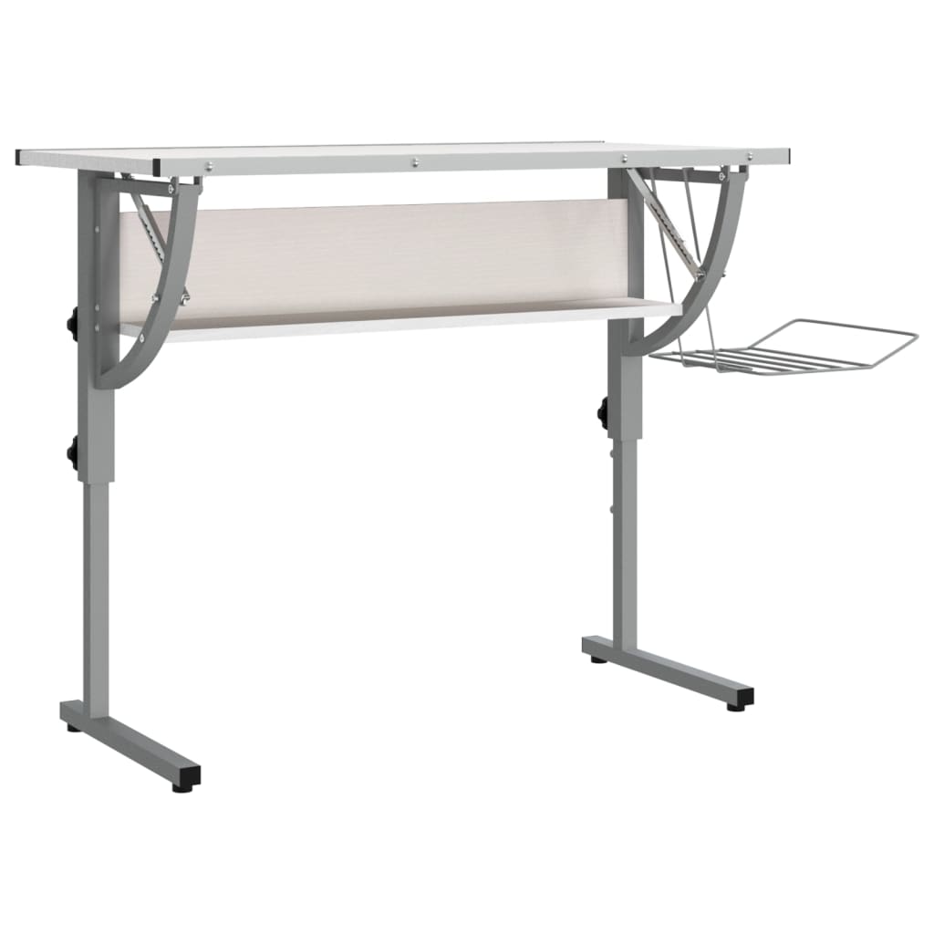 8720286817117_a_en_hd_1 vidaXL Craft Desk White and Grey 110x53x(58-87) cm Engineered Wood and Steel - Image 2