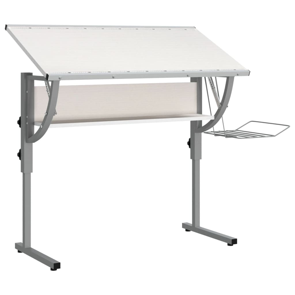 8720286817117_g_en_hd_3 vidaXL Craft Desk White and Grey 110x53x(58-87) cm Engineered Wood and Steel - Image 6