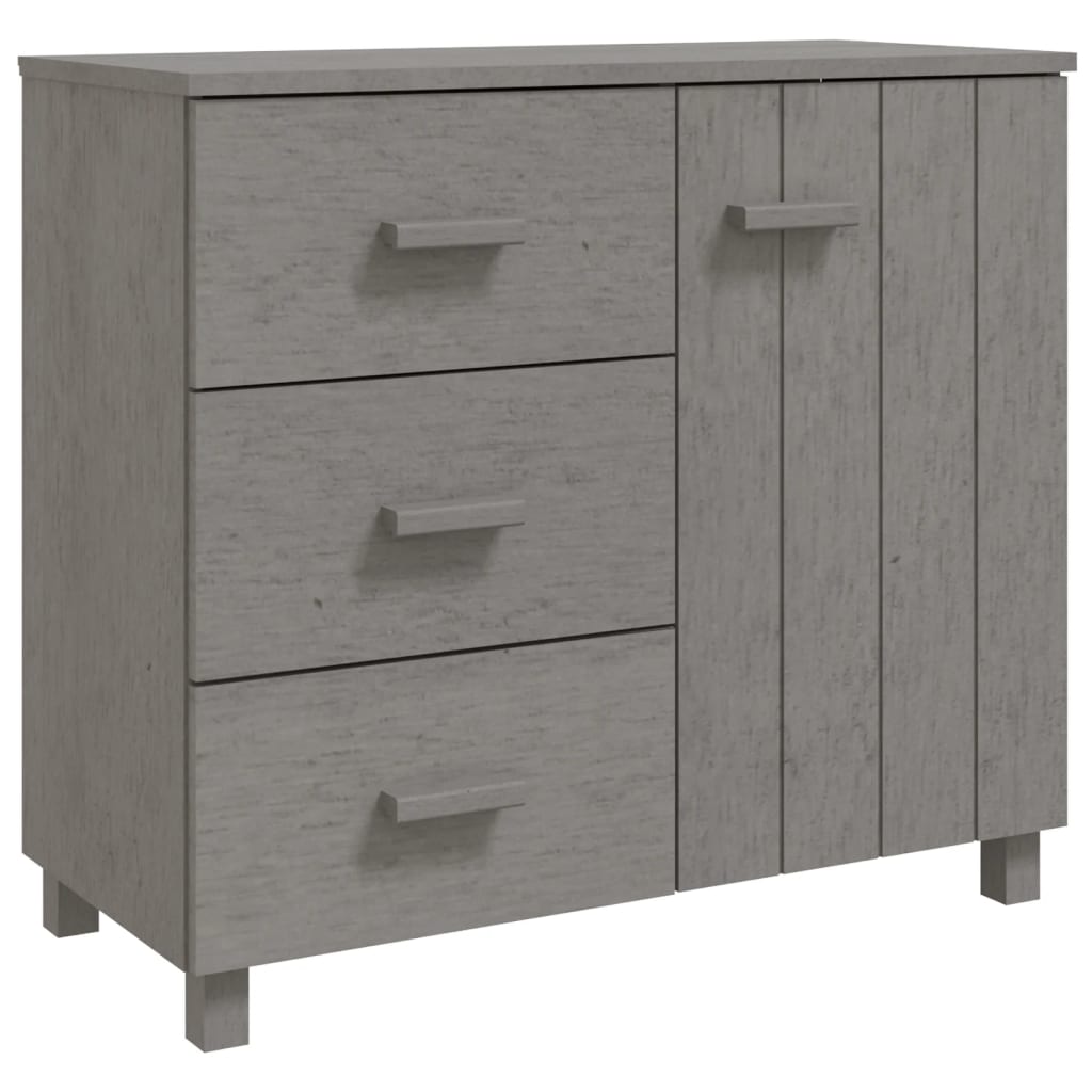 8720286817773_a_en_hd_1 vidaXL Sideboard "HAMAR" Light Grey 90x40x80 cm Solid Pinewood - Image 2