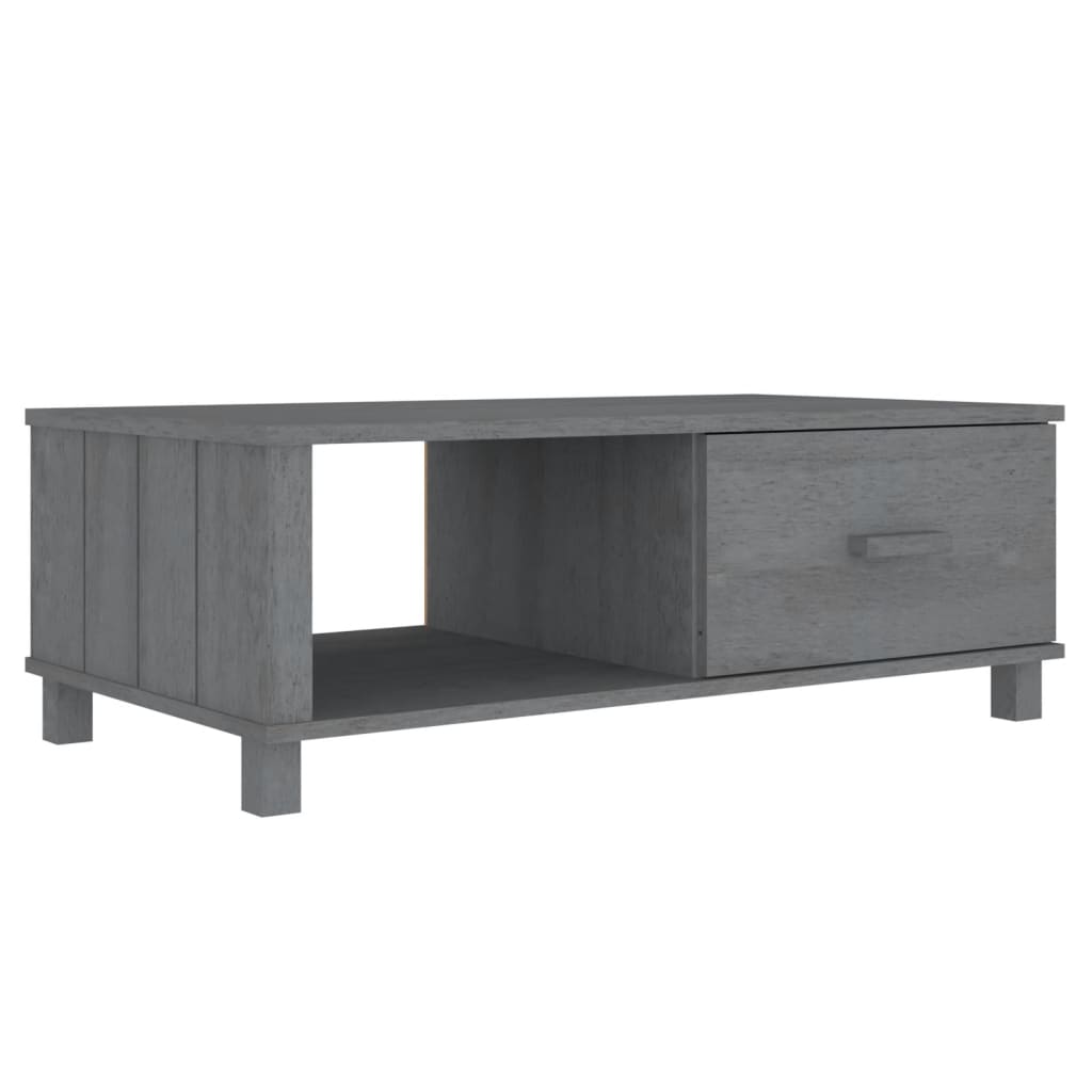 8720286818008_a_en_hd_1 vidaXL Coffee Table "HAMAR" Dark Grey 100x55x35 cm Solid Wood Pine - Image 2