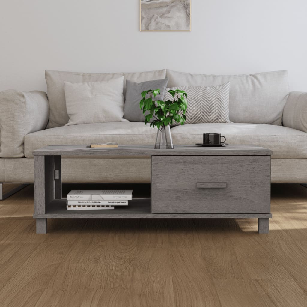 8720286818015_g_en_hd_1 vidaXL Coffee Table "HAMAR" Light Grey 100x55x35 cm Solid Wood Pine - Image 3