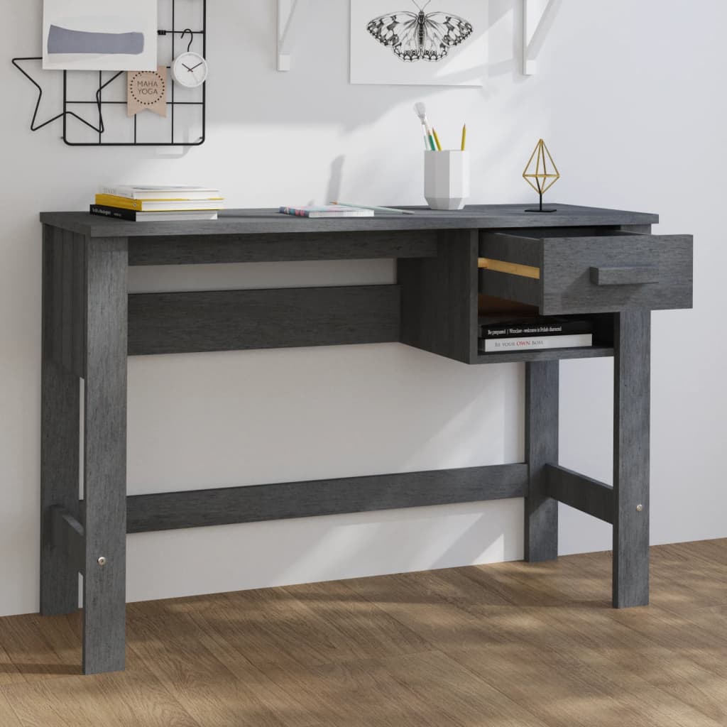 8720286818046_g_en_hd_1 vidaXL Desk "HAMAR" Dark Grey 110x40x75 cm Solid Wood Pine - Image 4