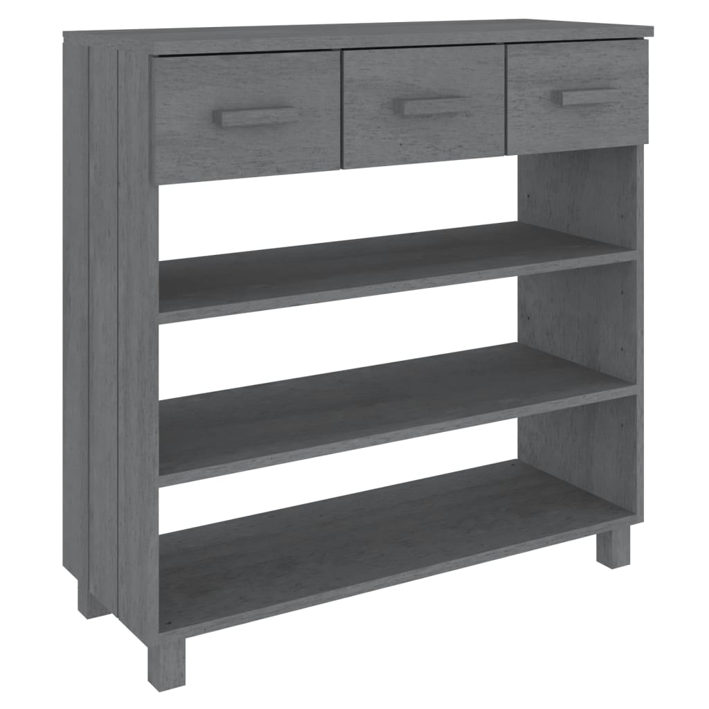8720286818121_a_en_hd_1 vidaXL Console Table "HAMAR" Dark Grey 90x35x90 cm Solid Wood Pine - Image 2