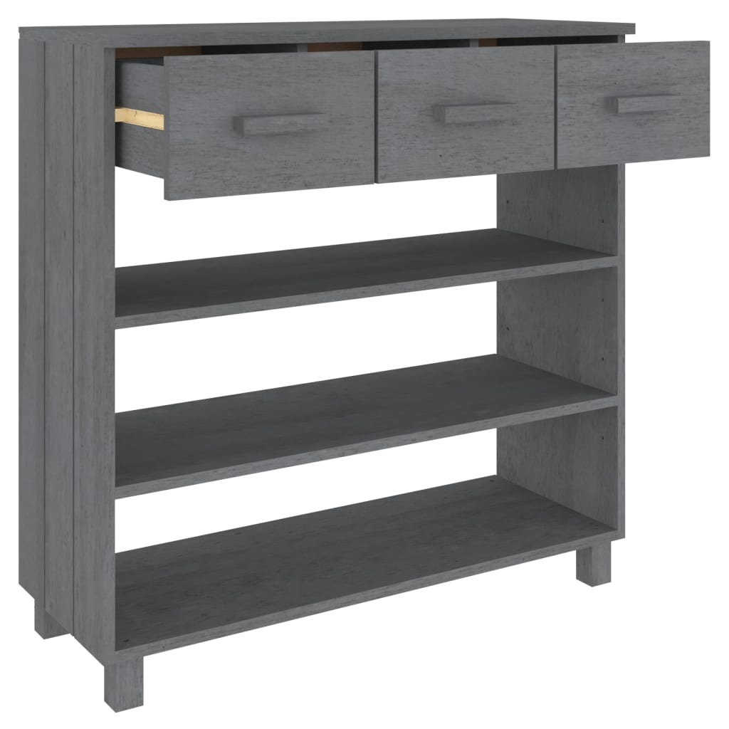 8720286818121_g_en_hd_5 vidaXL Console Table "HAMAR" Dark Grey 90x35x90 cm Solid Wood Pine - Image 8
