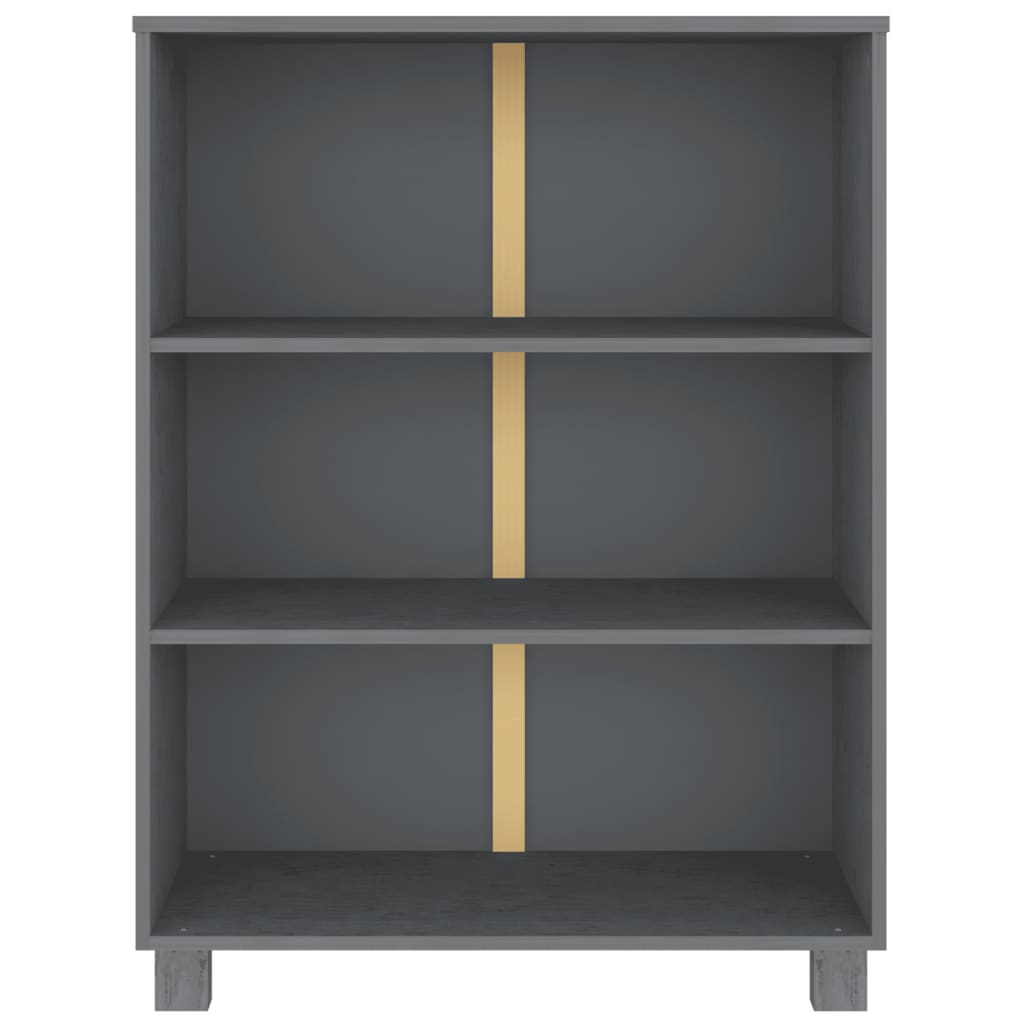 8720286818329_g_en_hd_1 vidaXL Book Cabinet "HAMAR" Dark Grey  85x35x112 cm Solid Wood Pine - Image 4