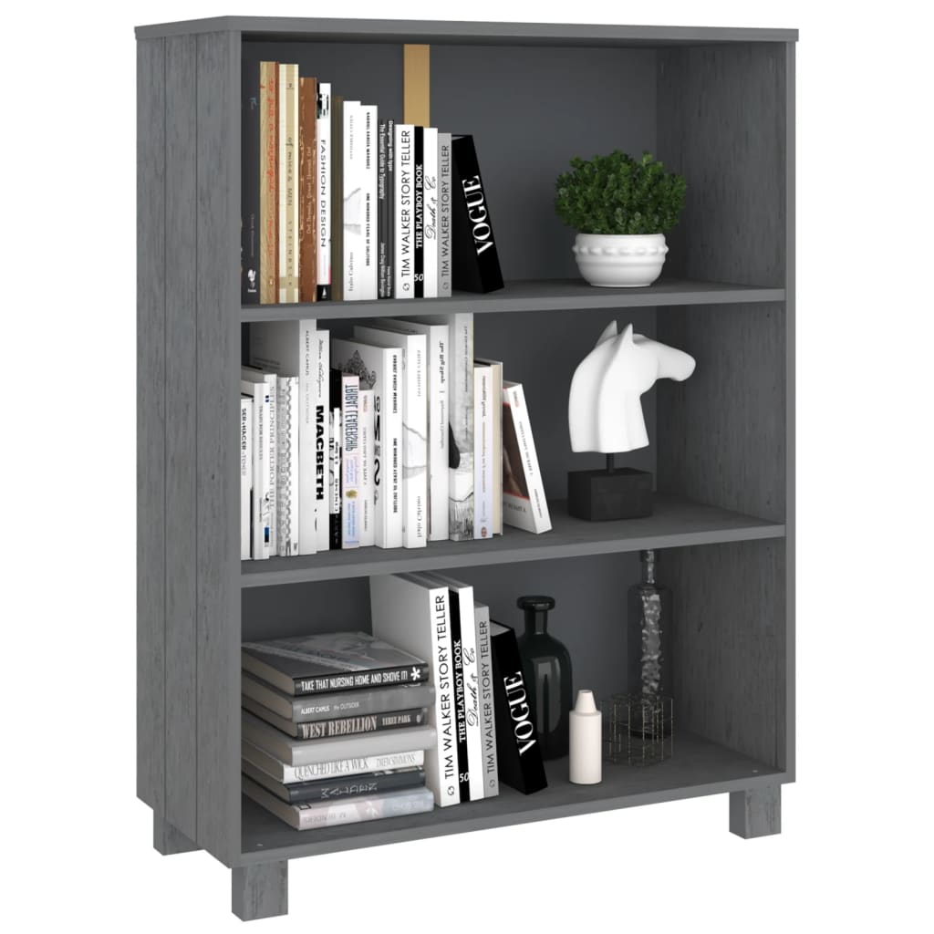8720286818329_g_en_hd_4 vidaXL Book Cabinet "HAMAR" Dark Grey  85x35x112 cm Solid Wood Pine - Image 7