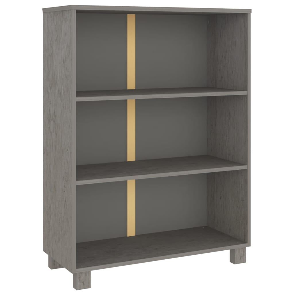 8720286818336_a_en_hd_1 vidaXL Book Cabinet "HAMAR" Light  Grey  85x35x112 cm Solid Wood Pine - Image 2