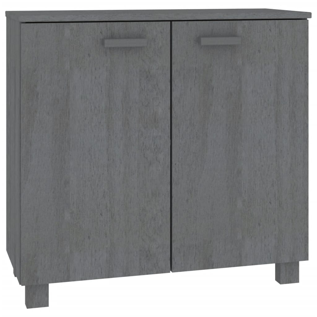8720286818404_a_en_hd_1 vidaXL Sideboard "HAMAR" Dark Grey 85x35x80 cm Solid Wood Pine - Image 2