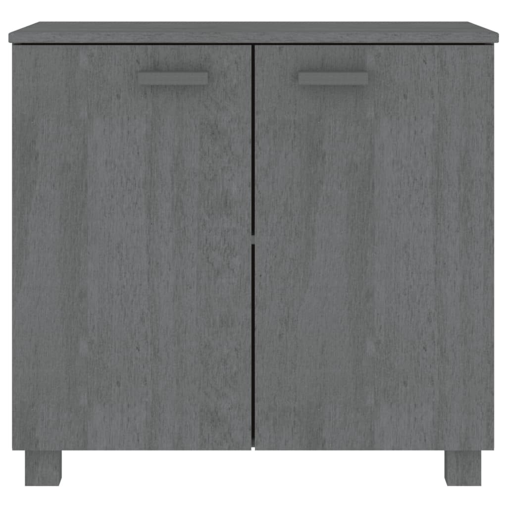 8720286818404_g_en_hd_1 vidaXL Sideboard "HAMAR" Dark Grey 85x35x80 cm Solid Wood Pine - Image 4