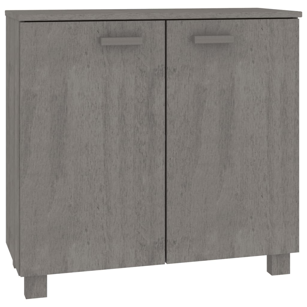 8720286818411_a_en_hd_1 vidaXL Sideboard "HAMAR" Light Grey 85x35x80 cm Solid Wood Pine - Image 2