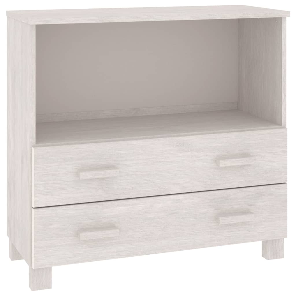 8720286818435_a_en_hd_1 vidaXL Sideboard "HAMAR" White 85x35x80 cm Solid Wood Pine - Image 2