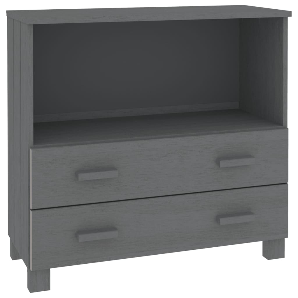 8720286818442_a_en_hd_1 vidaXL Sideboard "HAMAR" Dark Grey 85x35x80 cm Solid Wood Pine - Image 2