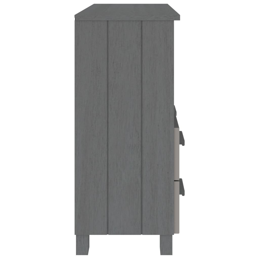 8720286818442_g_en_hd_4 vidaXL Sideboard "HAMAR" Dark Grey 85x35x80 cm Solid Wood Pine - Image 7