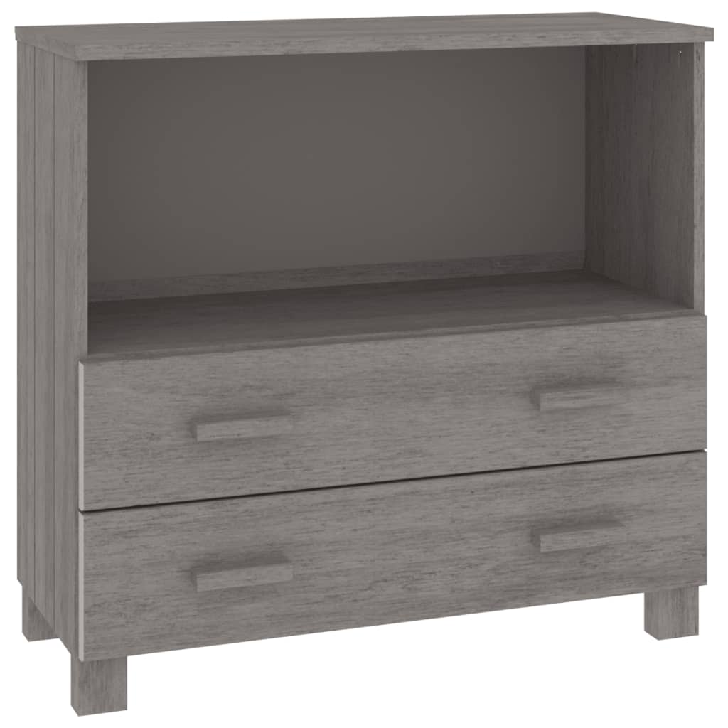 8720286818459_a_en_hd_1 vidaXL Sideboard "HAMAR" Light Grey 85x35x80 cm Solid Wood Pine - Image 2