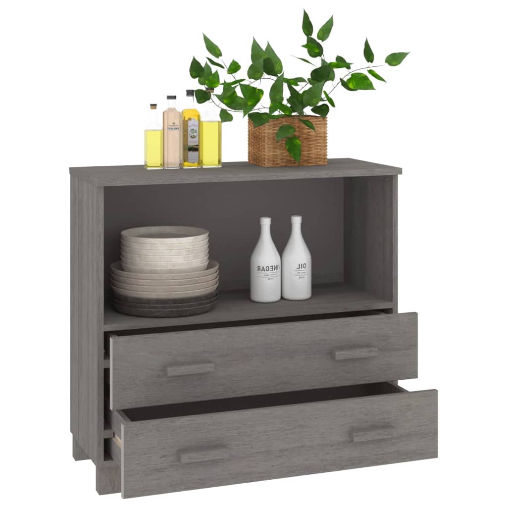 8720286818459_g_en_hd_2 vidaXL Sideboard "HAMAR" Light Grey 85x35x80 cm Solid Wood Pine - Image 5
