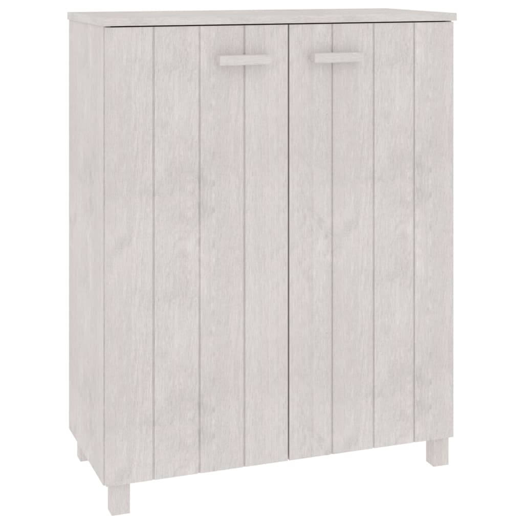 8720286818633_a_en_hd_1 vidaXL Shoe Cabinet "HAMAR" White 85x40x108 cm Solid Wood Pine - Image 2