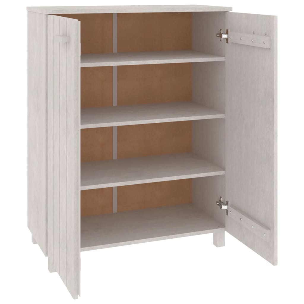 8720286818633_g_en_hd_3 vidaXL Shoe Cabinet "HAMAR" White 85x40x108 cm Solid Wood Pine - Image 6