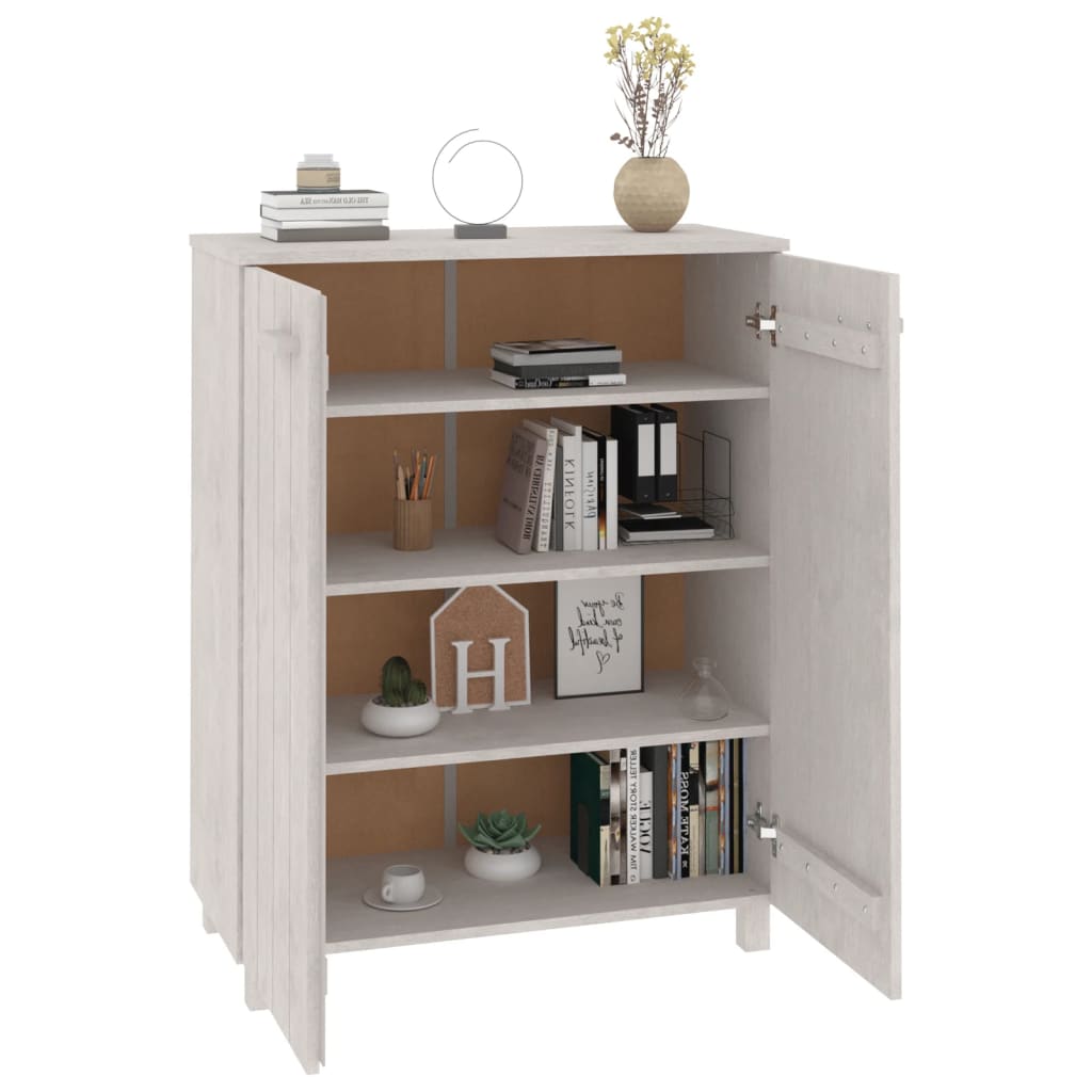8720286818633_g_en_hd_4 vidaXL Shoe Cabinet "HAMAR" White 85x40x108 cm Solid Wood Pine - Image 7