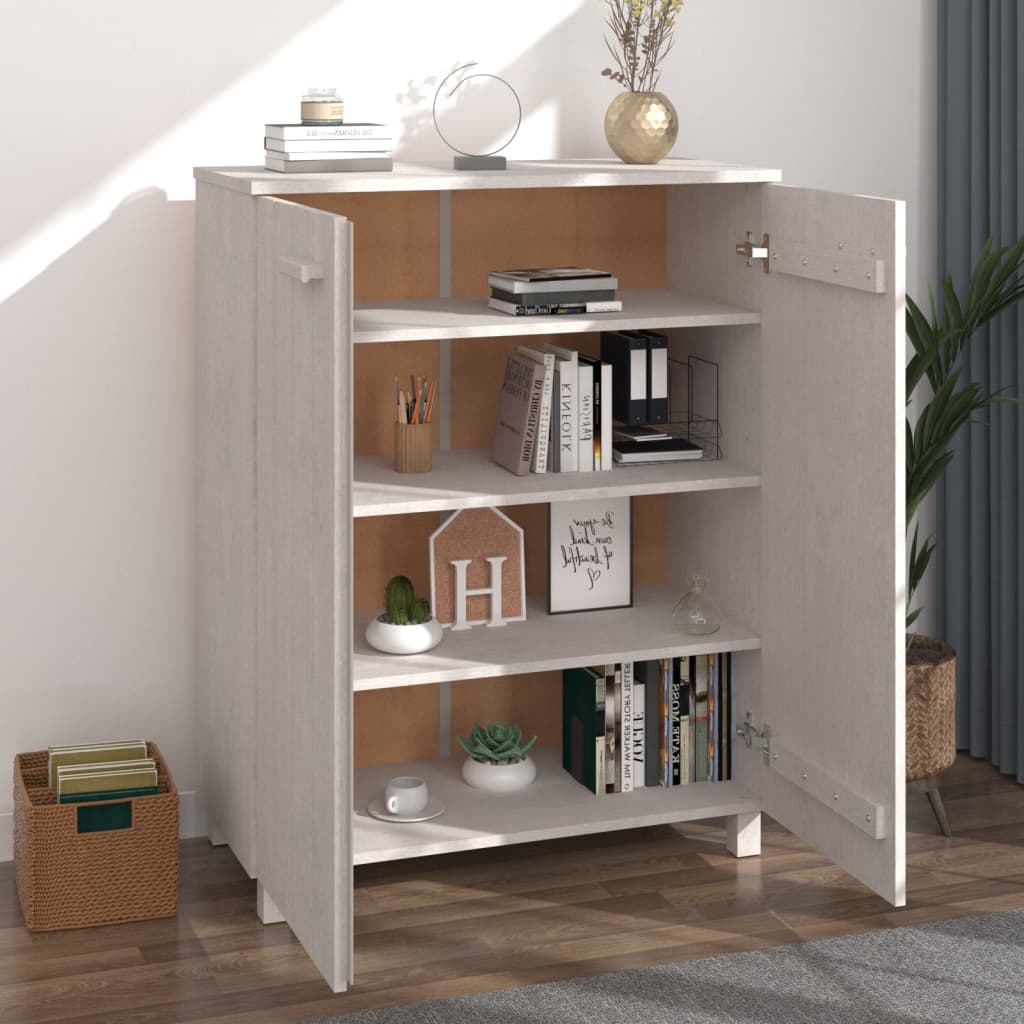 8720286818633_g_en_hd_5 vidaXL Shoe Cabinet "HAMAR" White 85x40x108 cm Solid Wood Pine - Image 8